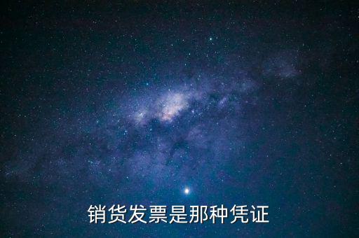 什么是銷貨票，銷貨發(fā)票是那種憑證
