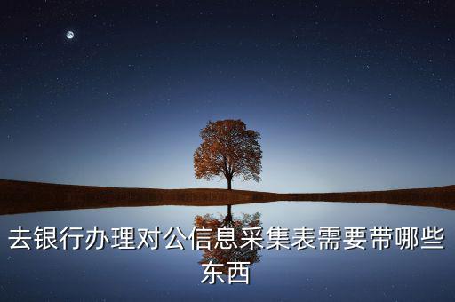 廣東實(shí)名信息采集需要什么資料，去銀行辦理對公信息采集表需要帶哪些東西