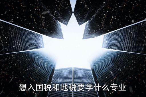 國地稅窗口人員學(xué)習(xí)什么，想入國稅和地稅要學(xué)什么專業(yè)