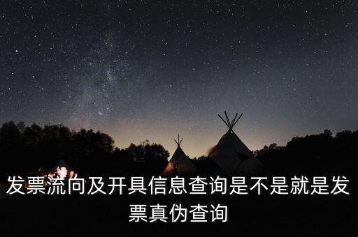 發(fā)票流向及開具信息查詢是不是就是發(fā)票真?zhèn)尾樵? class=