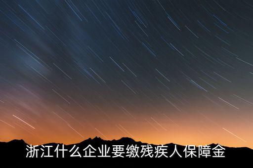 殘疾人保障金是什么行業(yè)要交，殘疾人就業(yè)保障金是每個企業(yè)都繳么