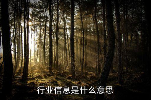行業(yè)概況是什么意思，淘寶直通車(chē)什么是行業(yè)情況
