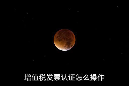增值稅發(fā)票認證怎么操作