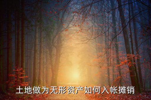 土地如何攤銷，土地做為無形資產(chǎn)如何入帳攤銷