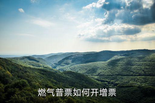 普通發(fā)票如何增票，燃?xì)馄掌比绾伍_(kāi)增票