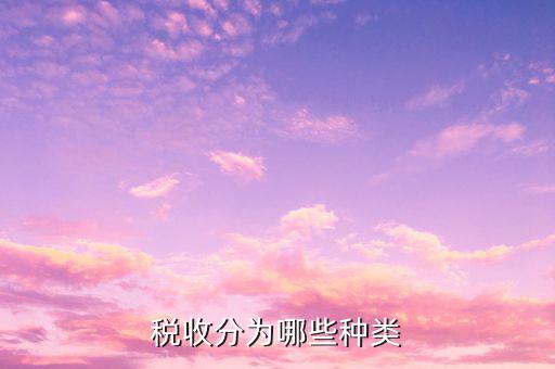 如何對稅收進(jìn)行分類，我國的稅收分類方式主要有哪些