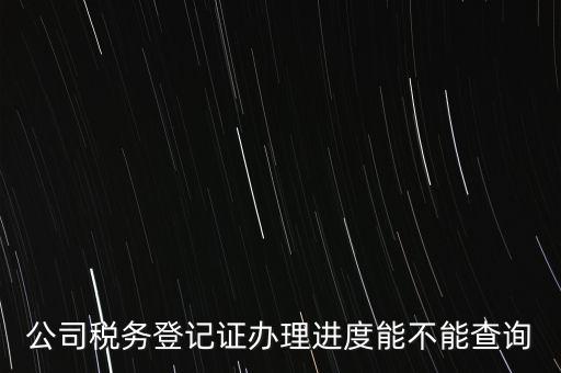 如何查詢企業(yè)稅務登記證，公司稅務登記證辦理進度能不能查詢