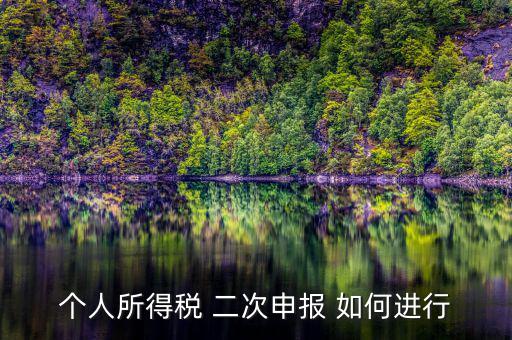 如何進(jìn)行第二期納稅申報，二次申報納稅怎么處理