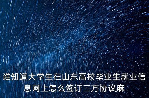 如何網(wǎng)上簽三方協(xié)議，網(wǎng)上簽三方協(xié)議的問(wèn)題