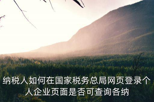 如何上國(guó)稅網(wǎng)查納稅人信息查詢，怎樣查詢國(guó)稅繳稅信息