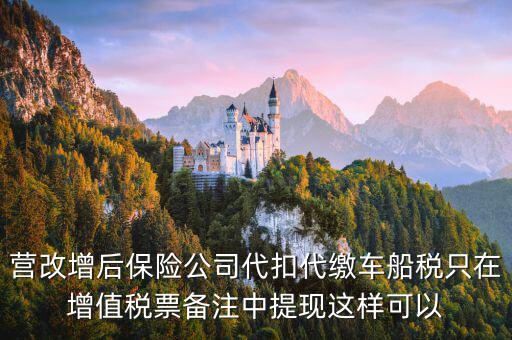 營改增車船稅如何入賬，營改增后車船稅發(fā)票如何入賬