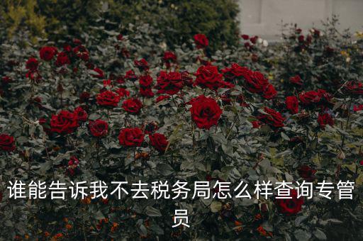 如何查納稅人的稅管員，誰能告訴我不去稅務(wù)局怎么樣查詢專管員