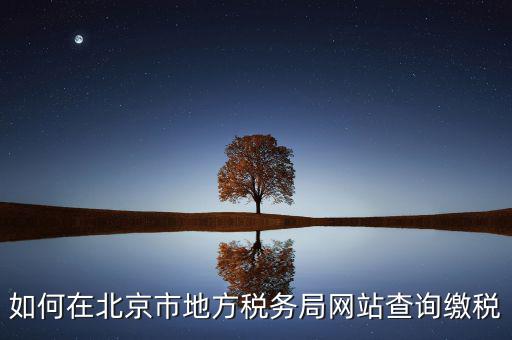 北京地稅官網(wǎng)如何注冊(cè)個(gè)人登錄，個(gè)人所得稅網(wǎng)上申報(bào)流程
