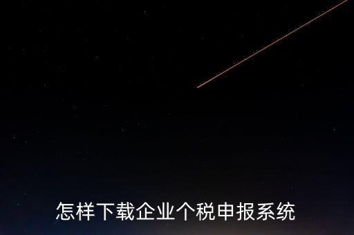 聊城個稅申報系統(tǒng)如何下載，怎樣下載企業(yè)個稅申報系統(tǒng)