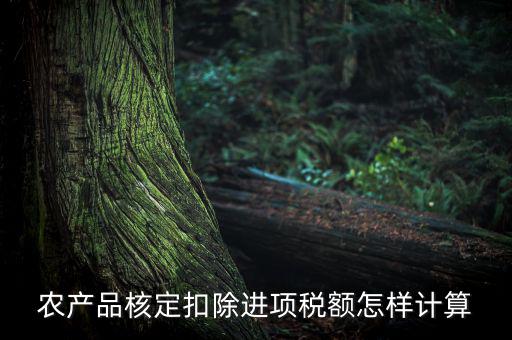 農(nóng)產(chǎn)品如何算進(jìn)項(xiàng)稅額，購(gòu)買(mǎi)100塊農(nóng)產(chǎn)品怎么算稅