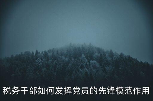 稅收征管改革黨員如何發(fā)揮作用，稅務干部如何發(fā)揮黨員的先鋒模范作用