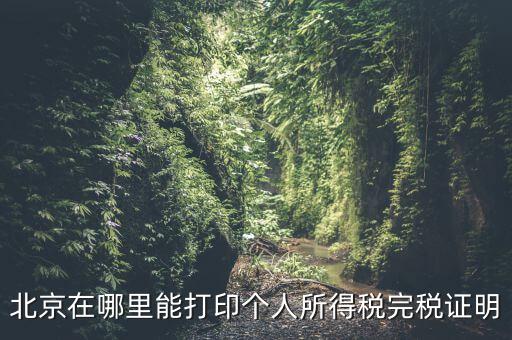 北京如何打個(gè)稅證明，北京買房 如何開個(gè)稅證明