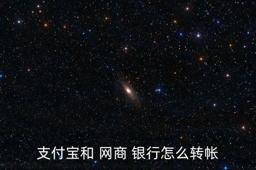 支付寶和 網(wǎng)商 銀行怎么轉(zhuǎn)帳