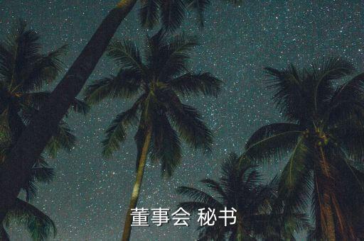  董事會(huì) 秘書(shū)