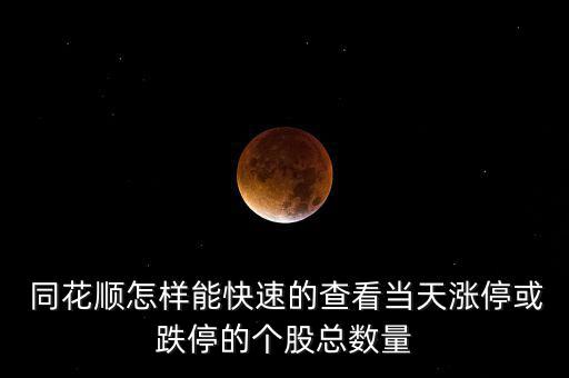 同花順怎么看公司概況,如何快速查看漲?；虻９善笨倲?shù)?