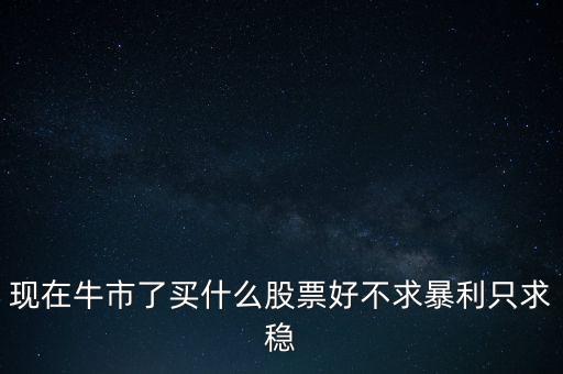 牛市買什么股，現(xiàn)在牛市了買什么股票好不求暴利只求穩(wěn)