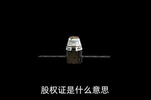 什么是權(quán)證，股權(quán)證是什么意思