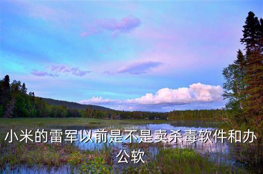 雷軍沒做小米之前做什么，小米的雷軍以前是不是賣殺毒軟件和辦公軟