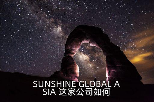 永信亞洲有限公司主要業(yè)務是什么，SUNSHINE GLOBAL ASIA 這家公司如何