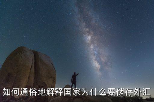 為什么要外匯儲備，為什么要儲存外匯