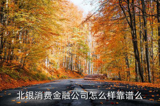 北銀消費金融公司怎么樣靠譜么