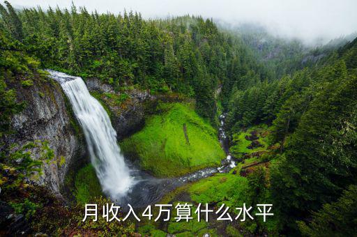 4萬一個月處于什么水平，月收入4萬算是什么水平