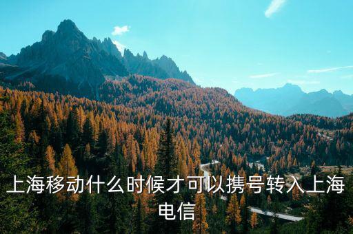 上海什么時(shí)候攜號(hào)轉(zhuǎn)網(wǎng)，上海攜號(hào)轉(zhuǎn)網(wǎng)