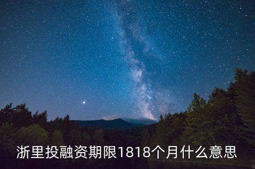 融資期限是什么意思，投資期限與融資期限是不是一個意思