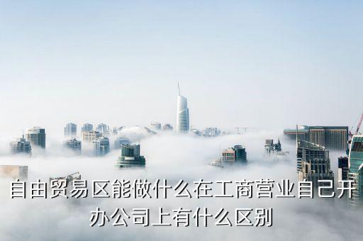 自貿(mào)區(qū)有什么生意做，自貿(mào)區(qū)可以做做小生意嗎
