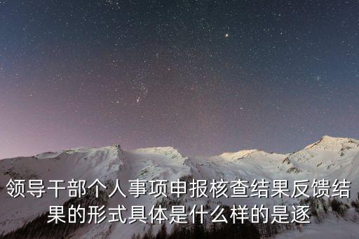什么是個人事項核查，如何運用好個人有關事項抽查核實這一有力武器
