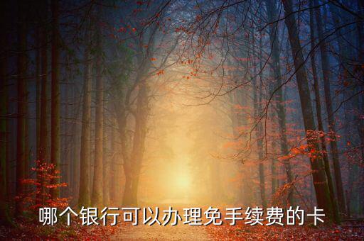 什么銀行的卡不用工本費(fèi)，哪種銀行卡辦理時(shí)不需要工本費(fèi)和年費(fèi)