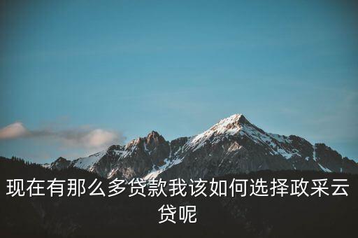 政采貸是什么意思，建設(shè)銀行政采云貸是什么