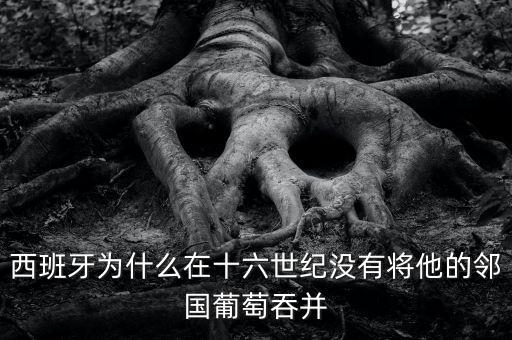 西班牙為什么沒有吞并葡萄牙，西班牙為什么在十六世紀沒有將他的鄰國葡萄吞并