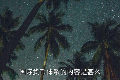 什么是國(guó)際貨幣體系，什么是國(guó)際貨幣體系的核心部分