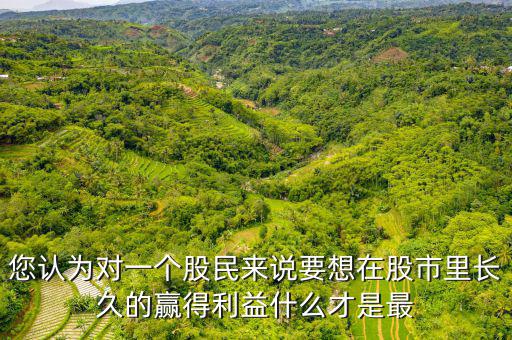 什么才是股票中最重要的技術(shù)，您認(rèn)為對一個股民來說要想在股市里長久的贏得利益什么才是最