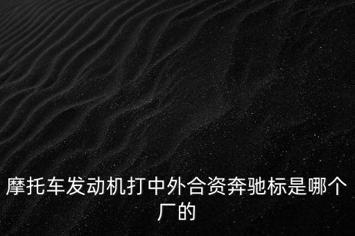 摩托車發(fā)動機打中外合資奔馳標(biāo)是哪個廠的