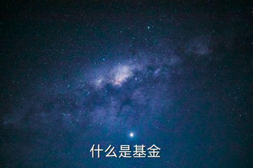 什么叫基金，基金什么意思