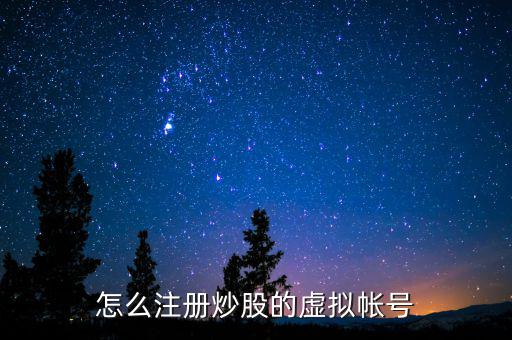 虛擬證券賬戶是什么，什么叫股票的虛擬賬戶