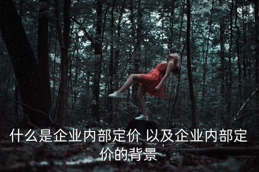 企業(yè)定價(jià)權(quán)表現(xiàn)于什么，什么是企業(yè)內(nèi)部定價(jià) 以及企業(yè)內(nèi)部定價(jià)的背景