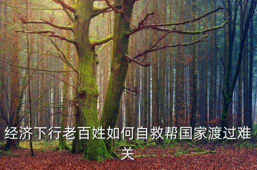中國為什么經(jīng)濟下行老百姓怎么辦，經(jīng)濟下行老百姓如何自救幫國家渡過難關(guān)