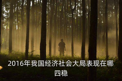 2016年我國經(jīng)濟(jì)社會(huì)大局表現(xiàn)在哪四穩(wěn)