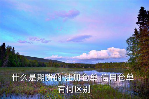 倉單量是什么，什么是期貨的 注冊倉單 信用倉單 有何區(qū)別