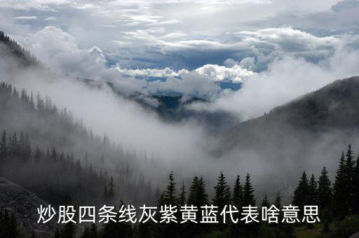 銀河證券黃藍(lán)線什么意思，您好股市紅線黃線藍(lán)線各是什么意思