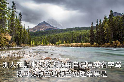 別人在貼吧無緣無故用自己真實名字罵我可以報警嗎報警處理結果是