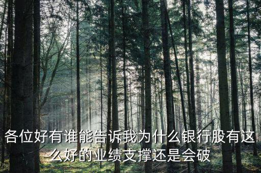 銀行股為什么破凈，為什么銀行股有這么好的業(yè)績(jī)支撐凈資產(chǎn)收益率又這么高還是會(huì)